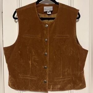 Vintage Western Stonebridge Suede Vest Size L
